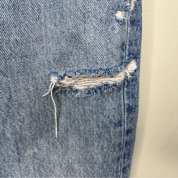 Agolde 90's Mid Rise Loose Fit Size 24 Distressed Baggy 100% Cotton Button Fly - Picture 8 of 16
